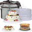 Contenedor pasteles 12" con tapa asas bolsa aislada