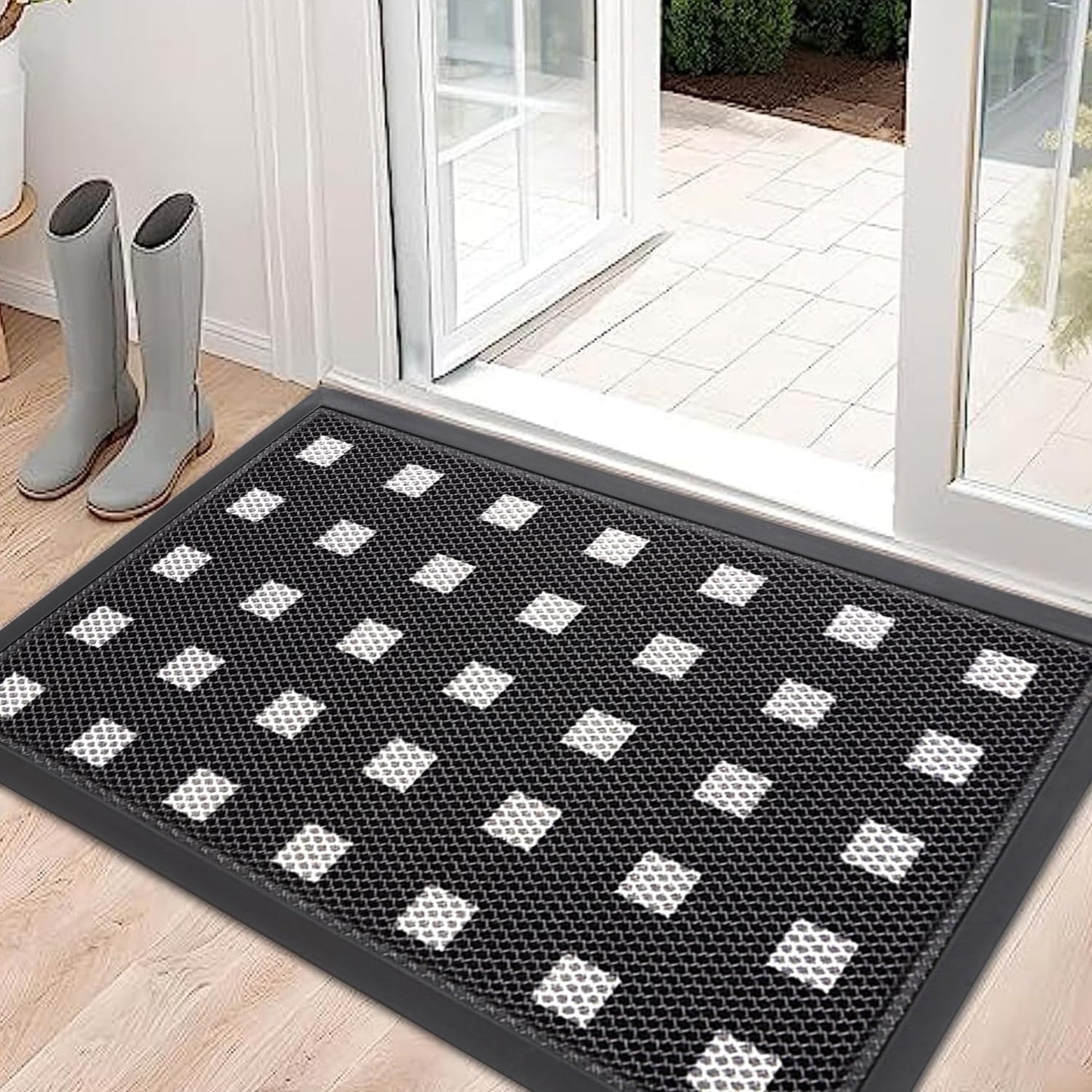 Felpudo puerta delantera goma antiderrap 48x31"