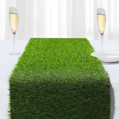 Camino mesa césped sintético 13x48" para fiesta golf boda