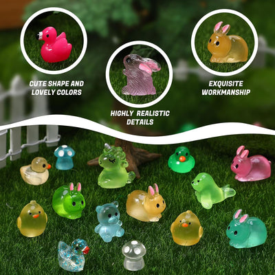 300 Pzas Animales Resina Luminosos para Miniaturas