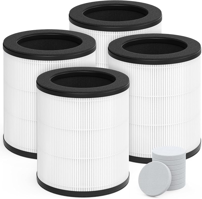 4 Filtros B-D3 comp MOOKA B-D03 8 Almohadillas Aroma HEPA
