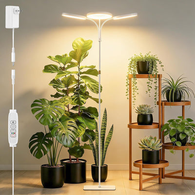 Luz crecimiento espectro completo soporte planta 16.5-68pulg