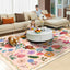 Alfombra lavable rosa 5x7ft bohemio antiderrap