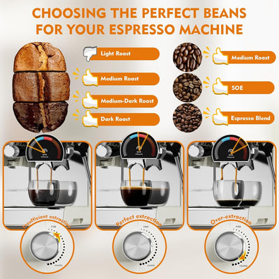 Cafetera Espresso 20 Bar Manómetro Tanque Agua 94.7oz