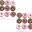 Soporte donas acrílico transparente pack 2 fiestas