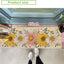 Tapete floral exterior girasol perfil bajo goma antideslizante