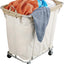 Carrito lavandería 320 L ruedas acero forro impermeable