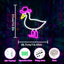 Letrero neón pato decoración pared con atenuador USB