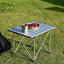 Mesa plegable camping compacta ultraligera bolsa transporte