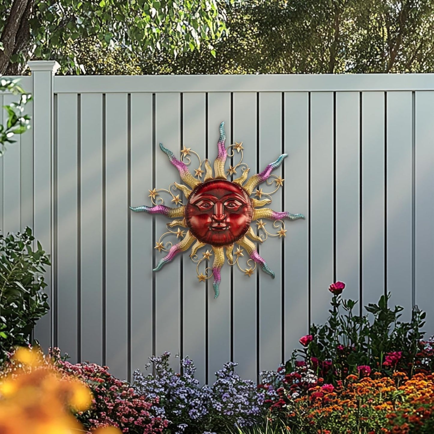 Escultura colgante 3D para pared exterior e interior 25"