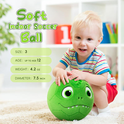 Pelotas fútbol silenciosas para niños 1-5 años inflables