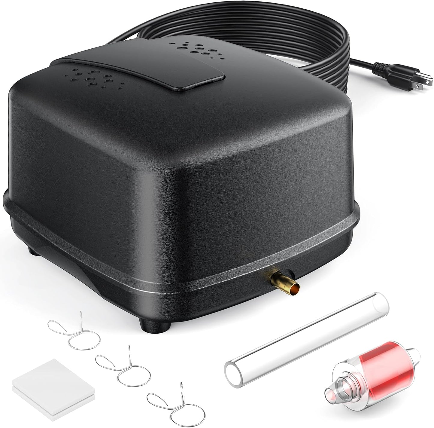 Aireador estanque 635 GPH 40 L/min ultra silencioso IP65