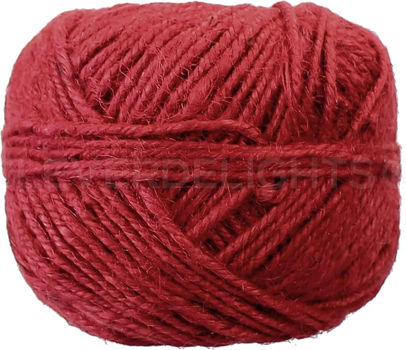 Cordel yute rojo 1000yardas 0.079pulg 10uds