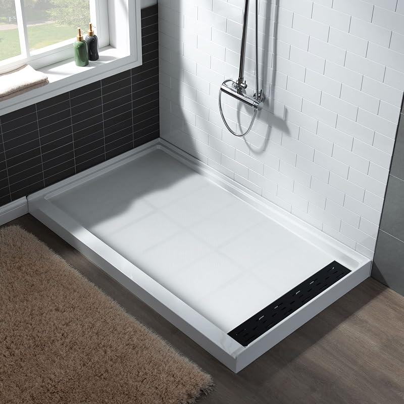Base ducha 48x36pulg antiderrap drenaje derecho