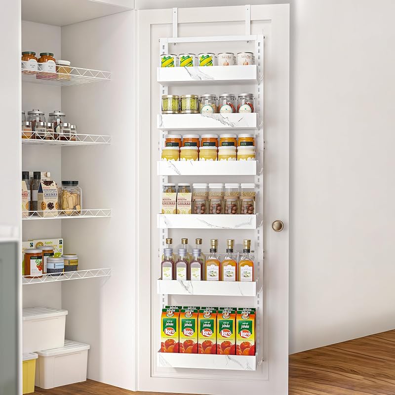 Organiz. puerta despensa 6 niveles metal resistente
