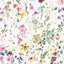 Papel tapiz floral autoadhesivo 17.7x354" dormitorio baño