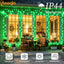 Guirnalda LED 200 luces verdes 66ft impermeables
