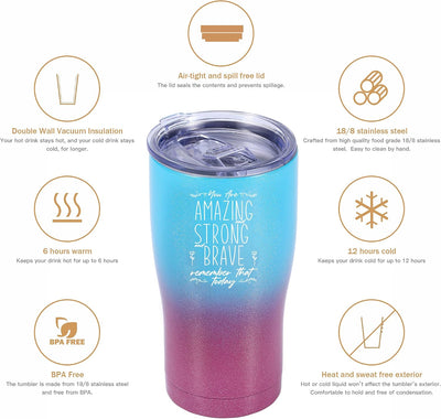 Vaso cristiano inspirador para cumpleaños mejor amigo