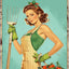 Letreros metal arte retro jardín 8x12pulg
