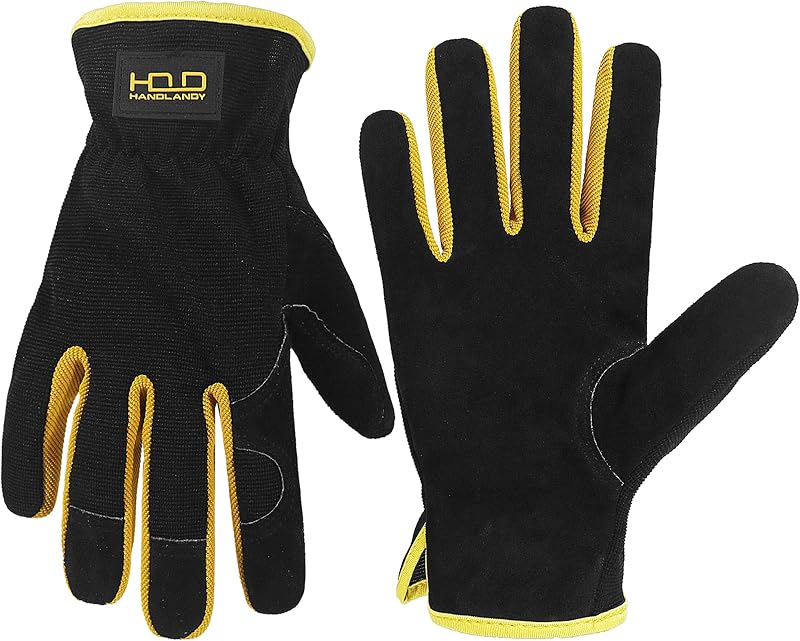 Guantes cuero para jardinería y construcción