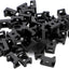 100 Uds Soporte Cables Tipo Silla de Montar Negro
