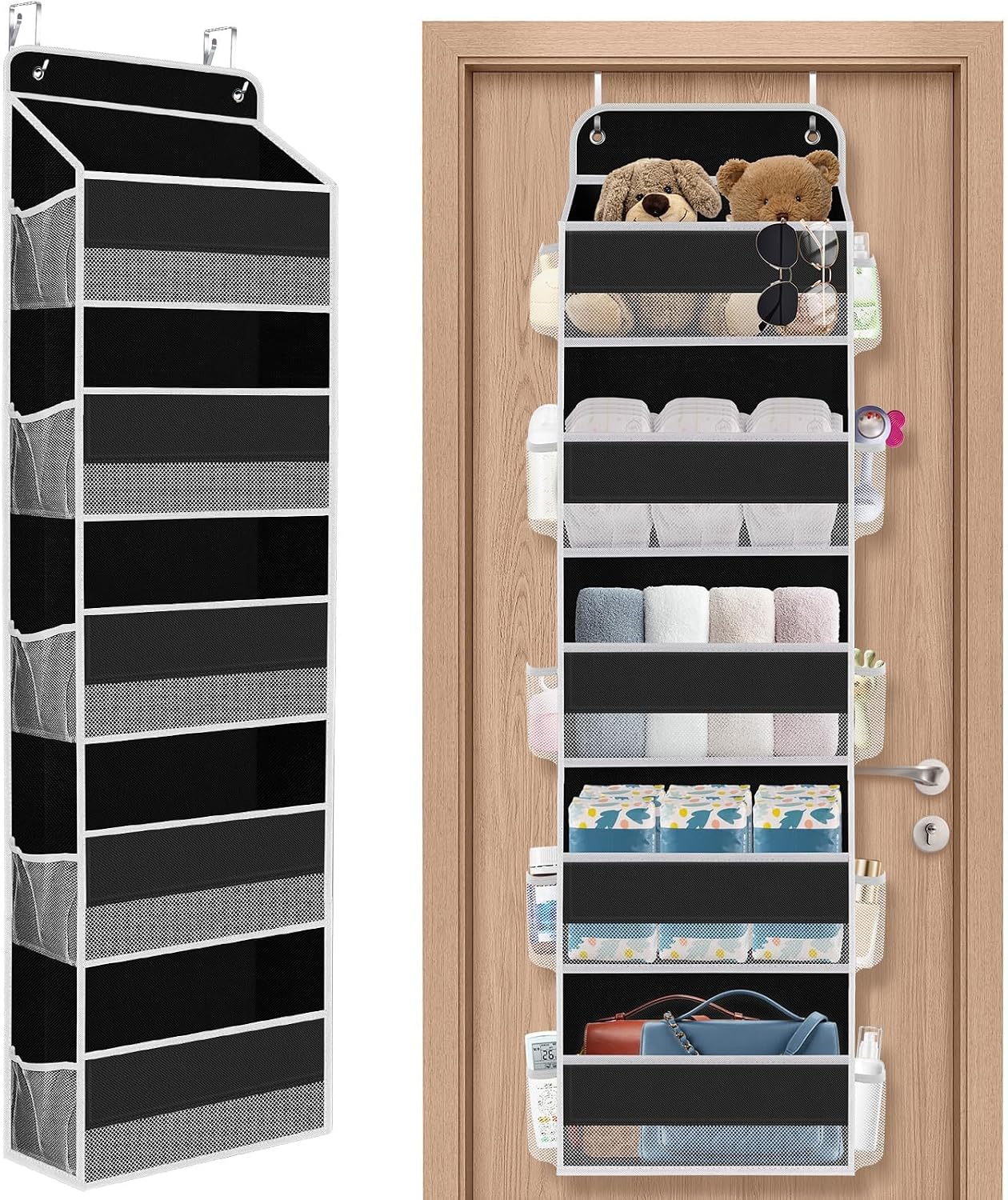 Organiz. colgante puerta con ventana 40lb ultra resistente