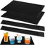 4 Tapetes PVC antideslizante bar 18x12pulg 24x3pulg negro