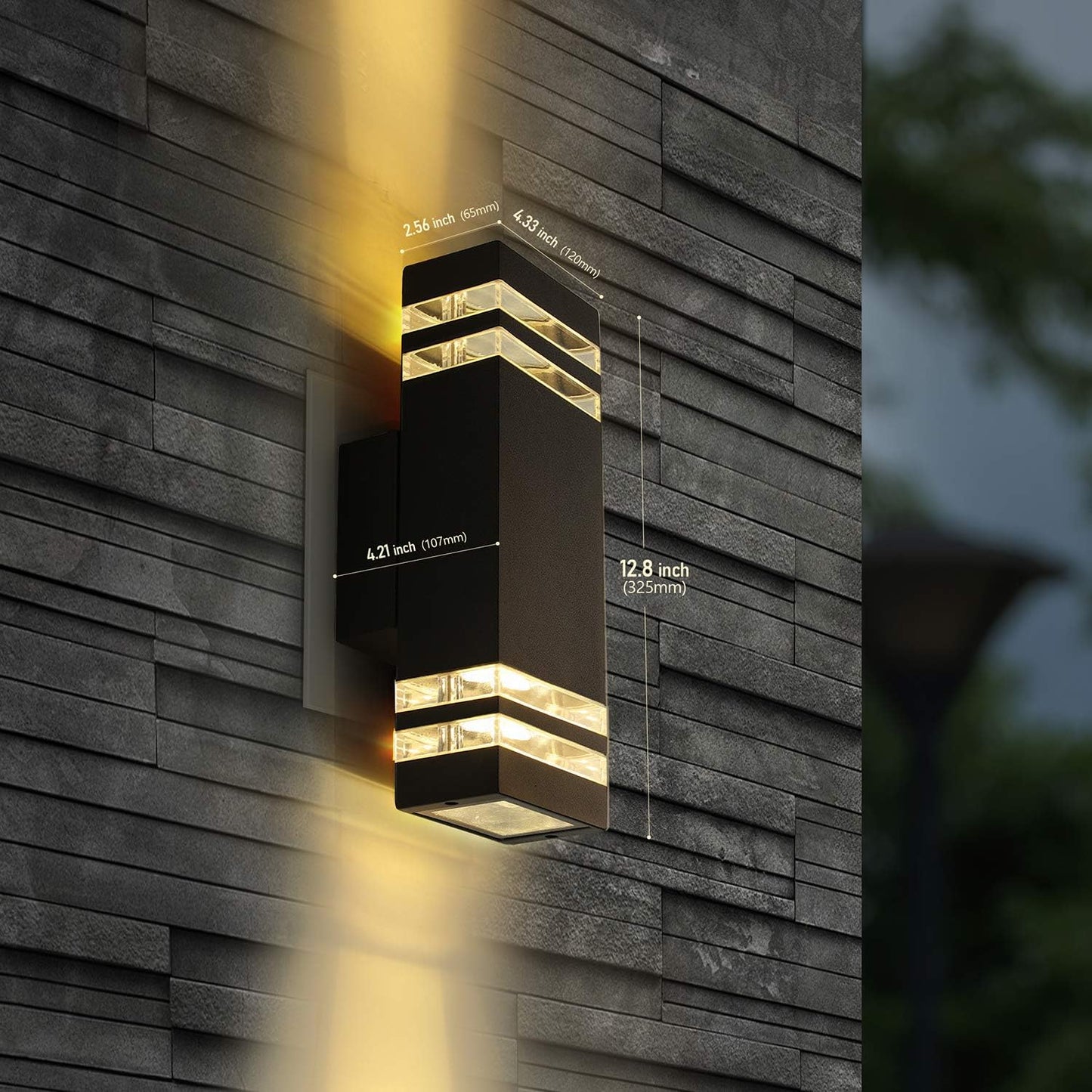 Aplique LED impermeable IP65 12W 2700K blanco cálido