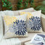 2 Pzas Fundas Almohada 18x18pulg Geométrico Amarillo