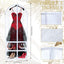 4 Bolsas PVC Transparente para Baile con Cremallera 22.8x65"