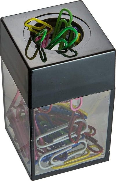 Dispensador clip magnético 100 pzas negro/humo