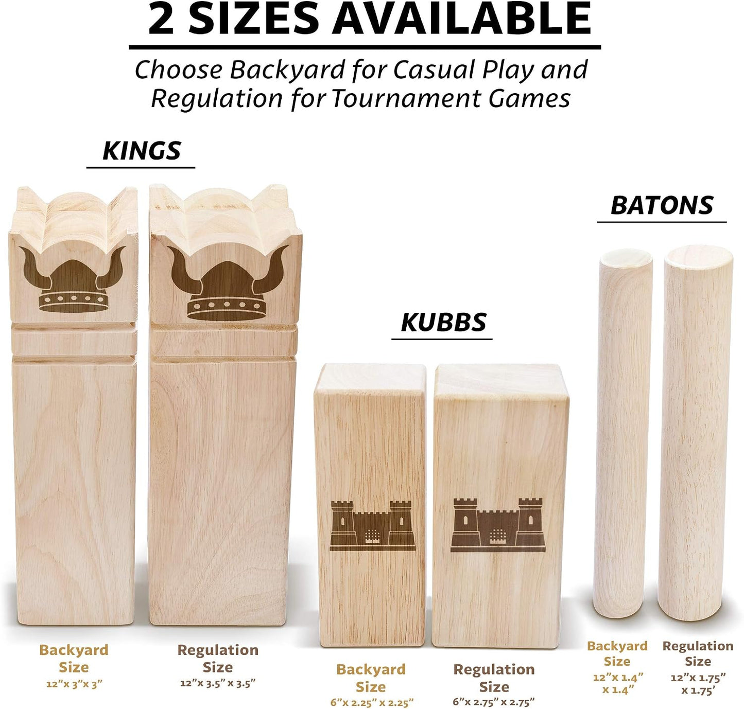 Set Kubb para jardín Kuub Viking 2en1