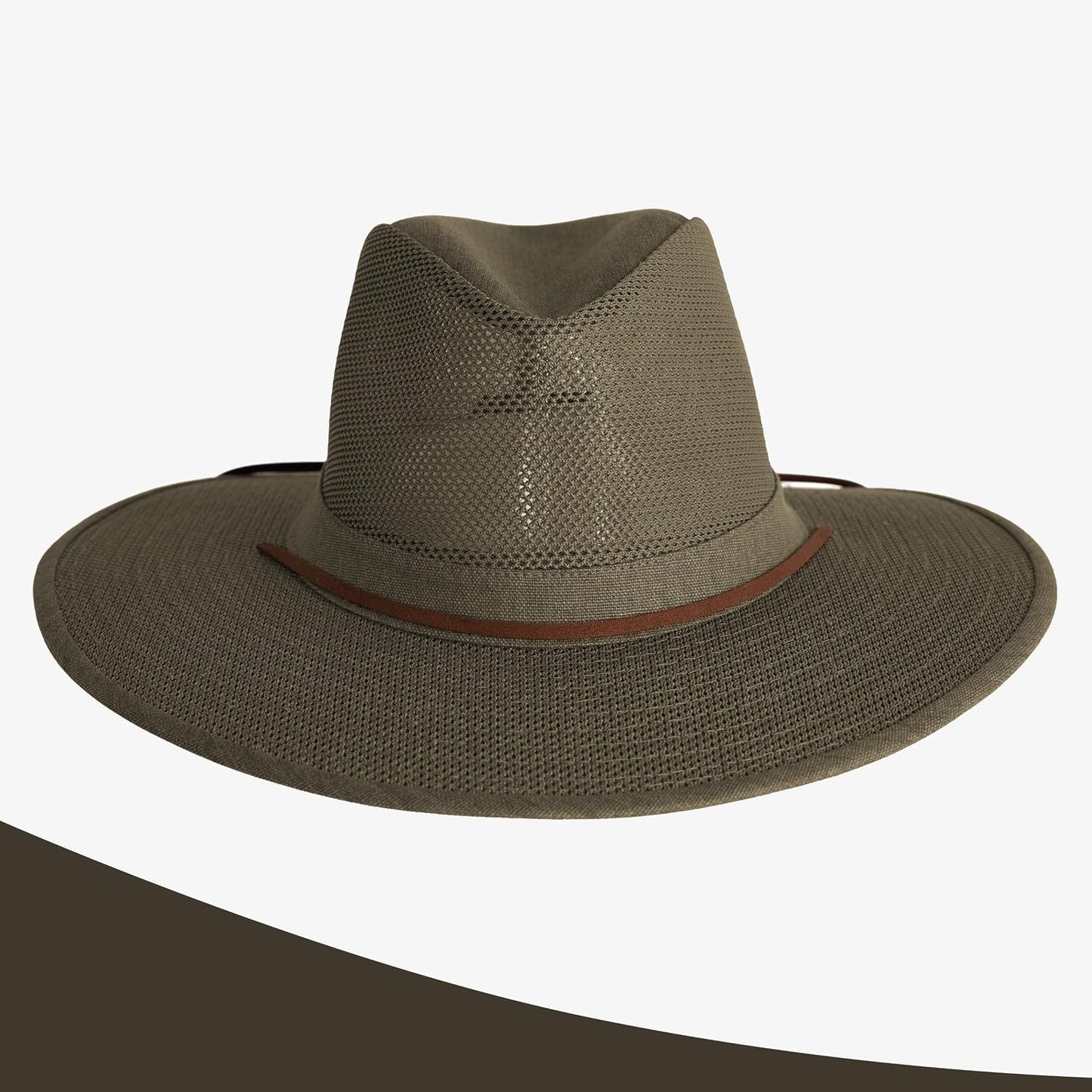 Sombrero sol ala ancha para hombre acampar