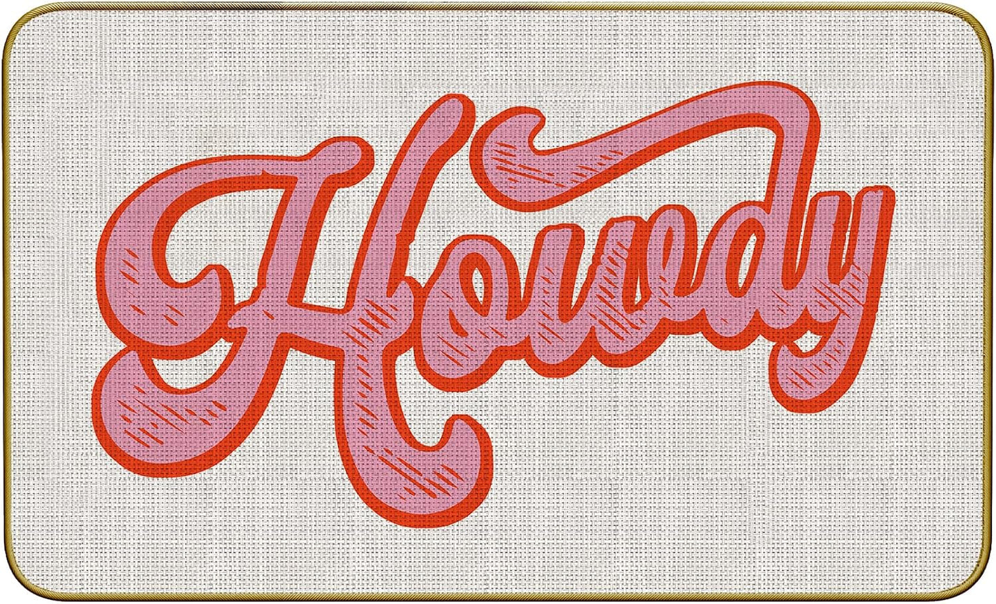 Tapete Howdy rosa intenso para cocina puerta exterior