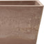 Caja ventana plástico/madera 17.5x7x6 gris pardo