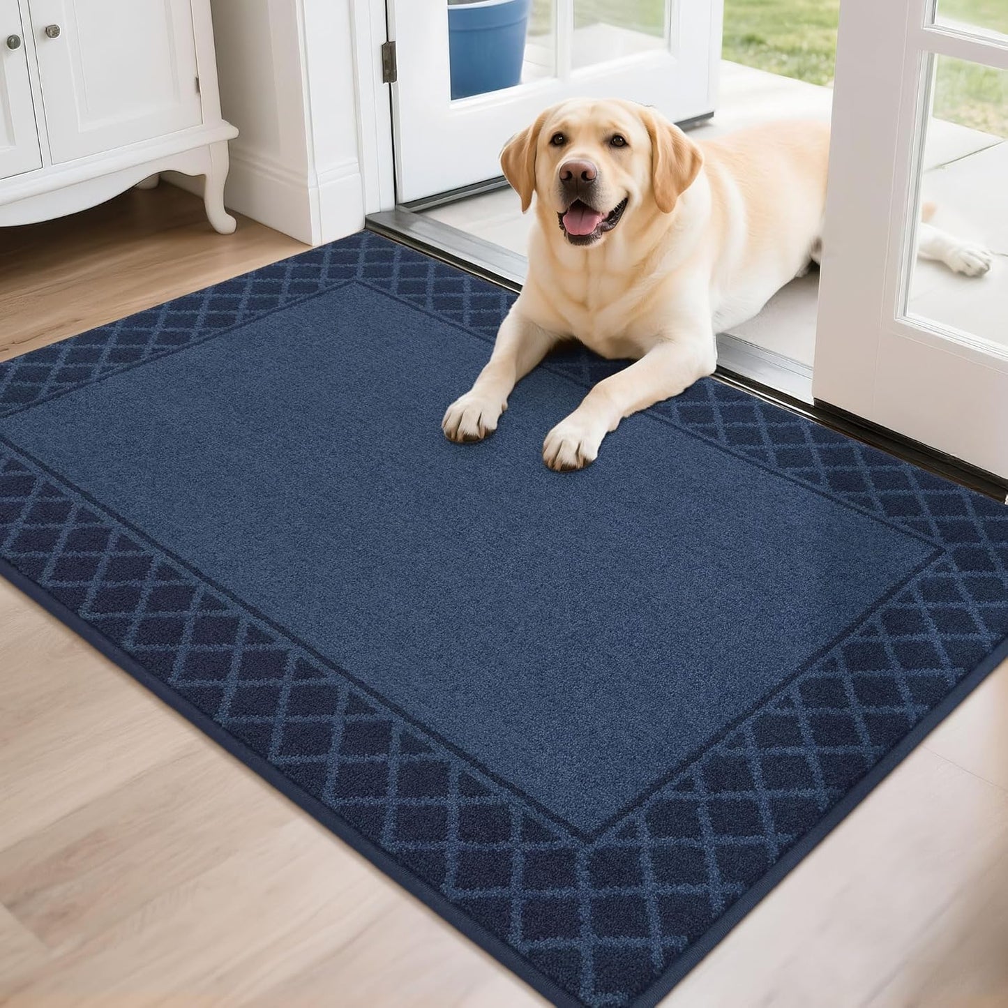 Tapete puerta antiderrap absorbente perfil bajo lavable