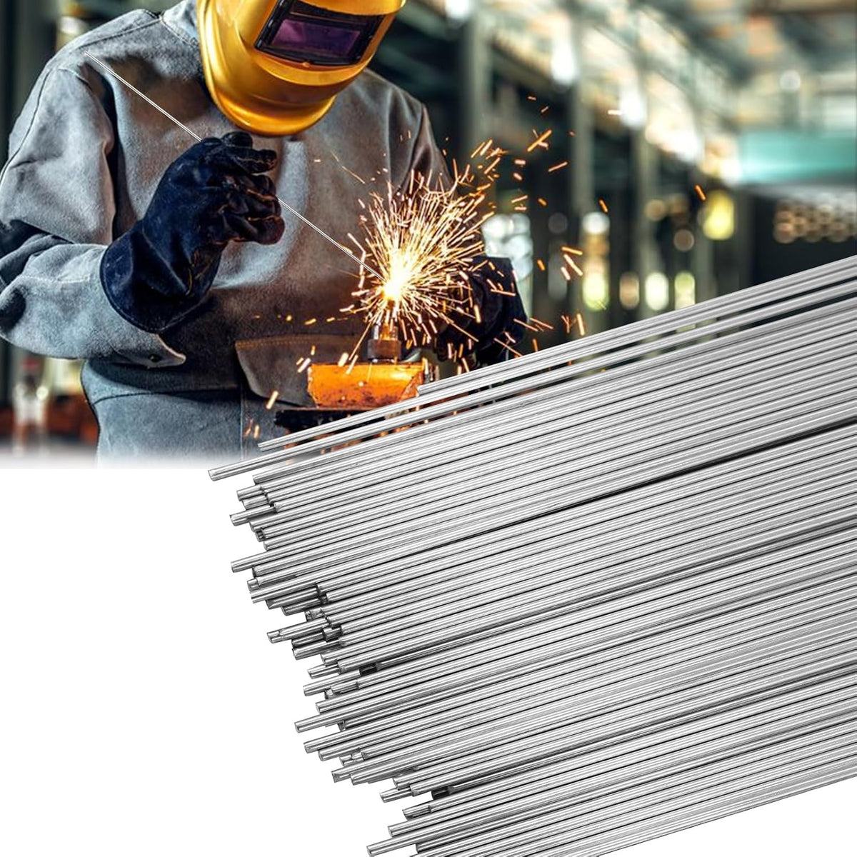 Varilla soldadura Tig acero inox ER308L 1/16x16" 1.5lb