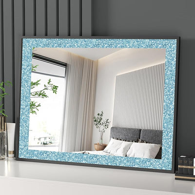 Borde papel pintado purpurina azul bebé autoadhesivo baño