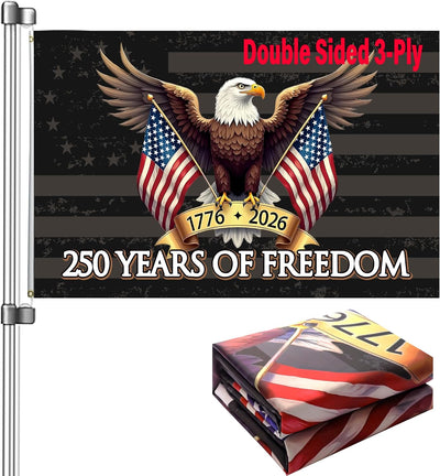 Bandera EE.UU. 250º Aniversario 3x5 Doble Cara Resistentes