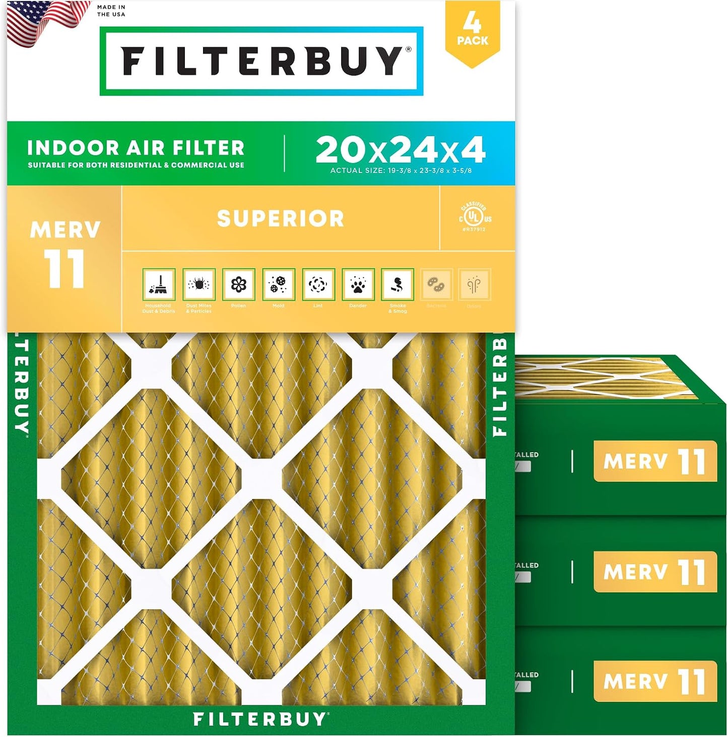 Filtros horno aire AFB Gold MERV 11 pack 4