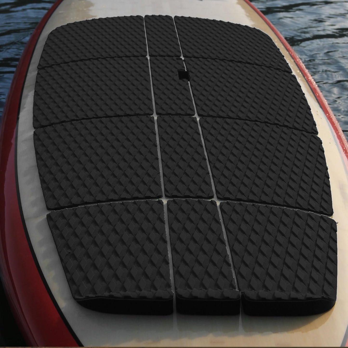 12 Pzas Pad Tracción SUP EVA con cola Kicker 3M Negro/Azul