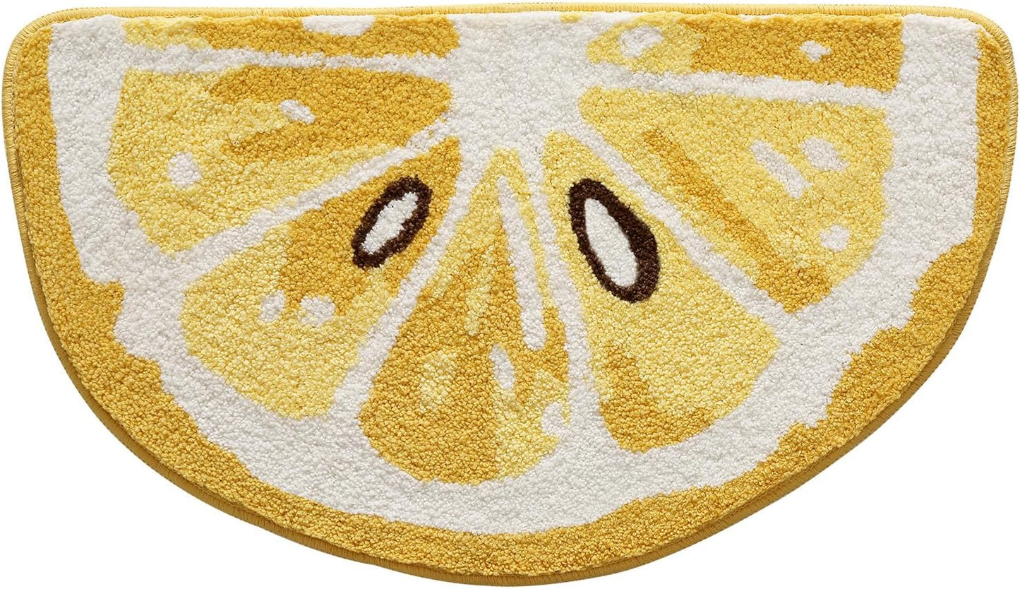 Alfombras baño frutas absorbentes suaves 17.7x31.5