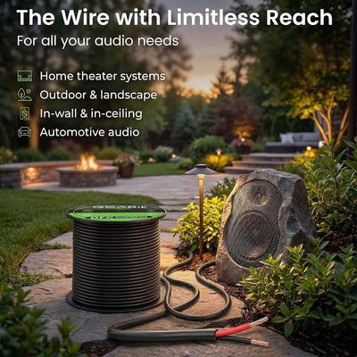 Cable altavoz CL3 16 100pies para exterior patio jardín