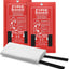 Manta de fuego fibra vidrio 40x40" set 2