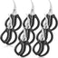 Tijeras acero inox para mariscos 8uds multifuncionales negro