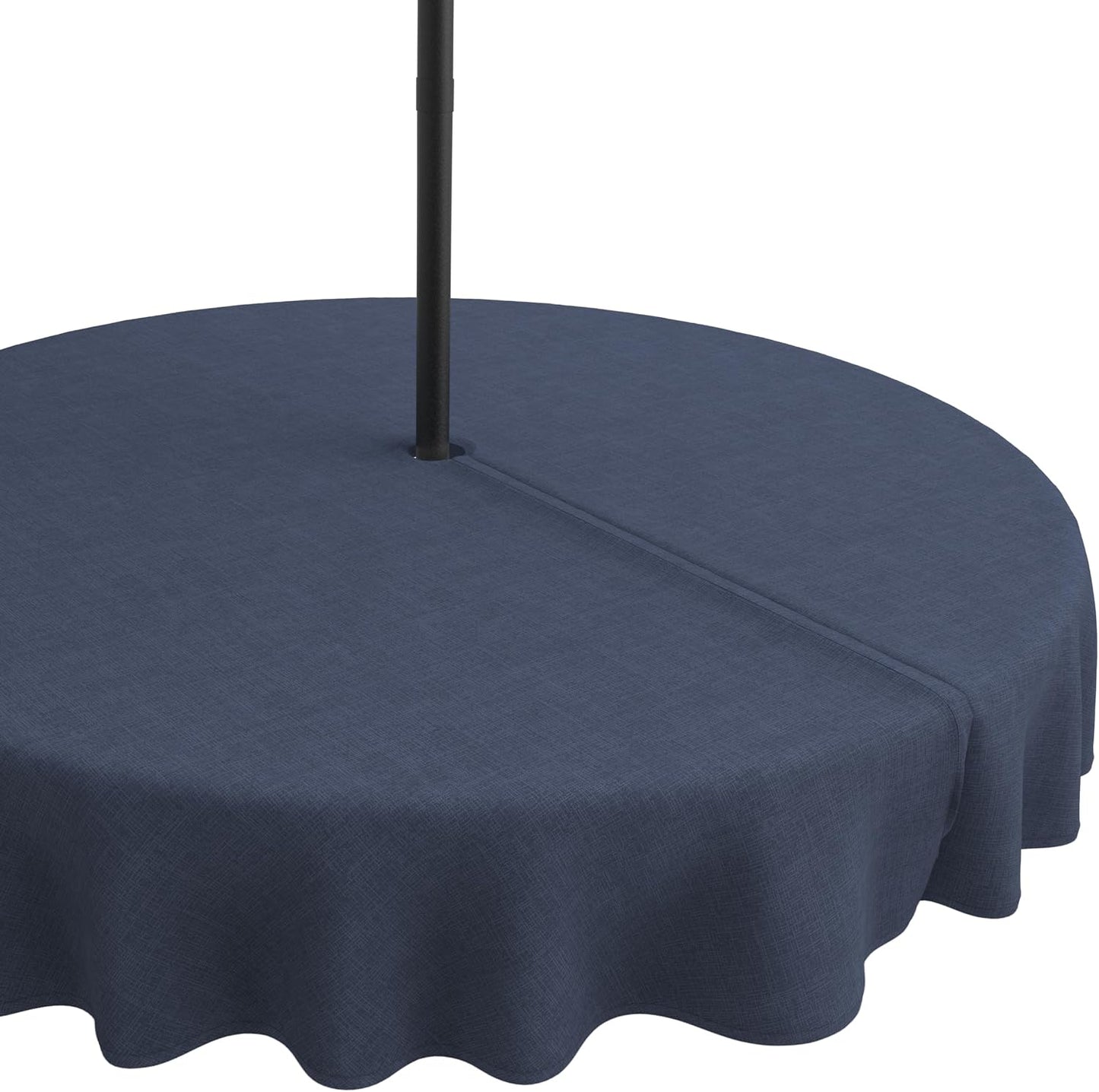Mantel exterior con agujero 60" repelente agua azul marino