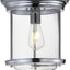 Luz LED náutica techo 10.25" cúpula vidrio transparente