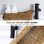 Cesta mimbre impermeable inodoro 2 unidades color marrón