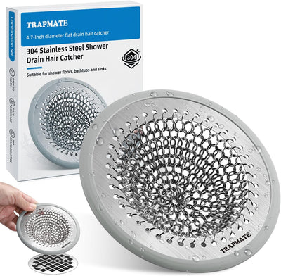 Recogedor pelo drenaje ducha 4.7pulg acero inox antideslizante