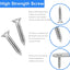 16 Pack Soportes Planos Acero Inox 60mm
